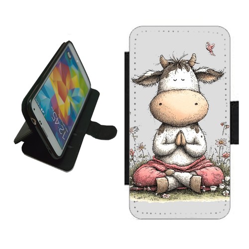 Custodia telefono yoga - , mucca